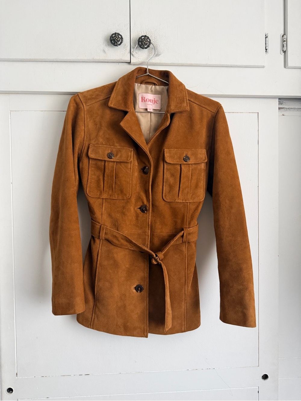 Rouje Bernard Suede Jacket - Caramel